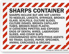 Image result for Sharps Container Label Printable