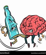 Image result for Alcohol Controlling Brain Illustration