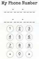 Image result for Learning Phone Number Printable