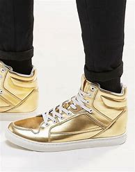 Image result for Metallic High Top Sneakers