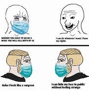 Image result for Wojak Meme Face with Mask