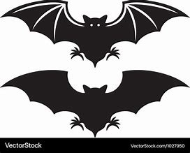 Image result for Silhouette of Bats Clip Art