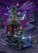 Image result for Halloween Monsters and Cars Art Illustrations