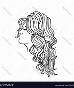 Image result for Hair Outline Drawing