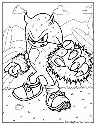 Image result for Sonic Werehog Coloring Pages
