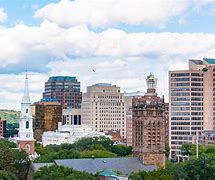 Image result for New Haven CT Night Skyline