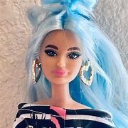 Image result for Barbie with Brown and Blue Hair