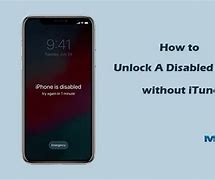 Image result for Disabled iPhone without iTunes