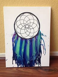 Image result for Dream Catcher Crayon Art Melted