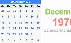 Image result for Calendar 1976 UK