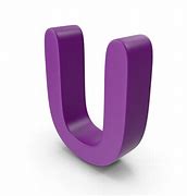 Image result for Block Letter U Purple