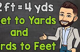 Image result for 2 Yards to Feet