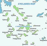 Image result for Map of Cyclades Islands