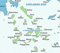 Image result for Cyclades Archipelago Map