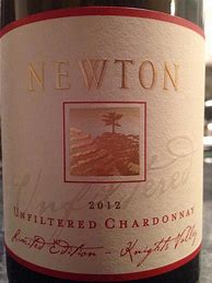 Image result for Newton Chardonnay Unfiltered Limited Edition Knights Valley