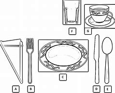 Image result for Table Setting Cartoon