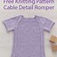 Image result for Knitted Baby Romper
