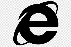 Image result for Internet Explorer Logo Black and White