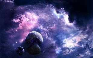 Image result for 2 Screen PC Purple Galaxy Wallpaper
