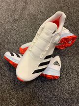 Image result for Adidas Cricket Shoes G. White and Gold