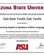 Image result for Arizona State University TESOL Certificate