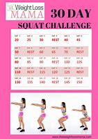 Image result for 30-Day Squat Chart