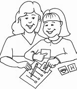 Image result for Teacher and Student Clip Art Black and White