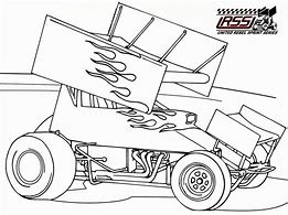 Image result for Sprint Car Coloring Pages