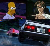 Image result for Initial D Wallpaper Simpsons
