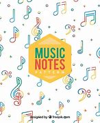 Image result for Colorful Music Notes On Black Background