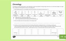 Image result for Chronology Worksheet