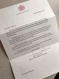 Image result for Sample Letter to the Queen