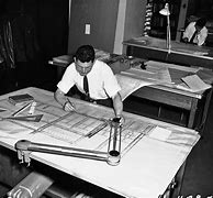 Image result for Man at Drafting Table