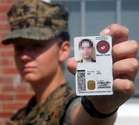 Image result for Marine Military ID Card