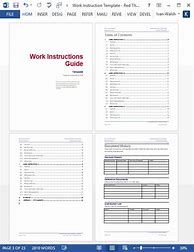 Image result for Free Microsoft Word Work Instruction Template