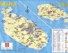 Image result for Map of Malta with Cities