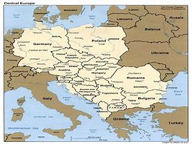 Image result for Map of Central Europe Today