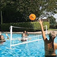 Image result for Inground Pool Volleyball Set