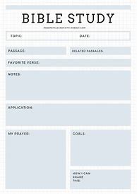 Image result for Bible Study Guide Template