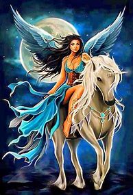 Image result for Digital Art Mystical Woman Unicorn