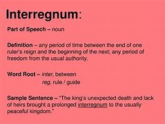 Image result for interregnum