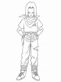 Image result for Android 17 Coloring Pages