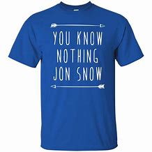 Image result for Jon Snow T-shirt