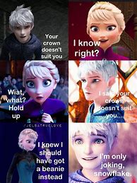 Image result for Elsa and Jack Frost Memes