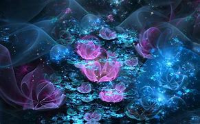 Image result for Blue and Pink Floral Wallpaper