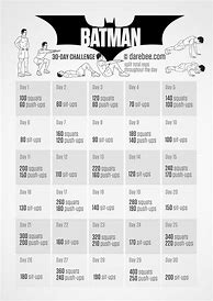Image result for Batman Challenge Workout