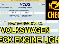 Image result for VW Check Engine Light Codes
