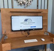 Image result for Computer Desk with Pop Up Monitor