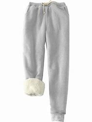 Image result for Fleece Lined Sweatpants