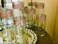 Image result for Champagne and Rose Gold Centerpieces